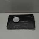 HIEEY 3 Way Mirror for Hair Cutting with LED,360 Trifold with Height Adjustable Telescoping Hooks,and 5X Magnification,for Makeup and Styling (Black)