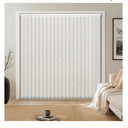 LazBlinds Room Darkening Vertical Blinds Replacement Slats – Polyester Fabric for Sliding Glass Door, Patio & Windows, 82.5"x3.5", 34 Pack, Grey-White