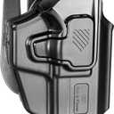 Universal OWB Paddle Holster w/Optic Cut, Fits Glock 19/26/ 43X, FN Reflex, M&P Shield Plus, PSA Dagger Compact, Hellcat Pro, Ruger Security 9 & 40+ Compact/Subcompact Pistols