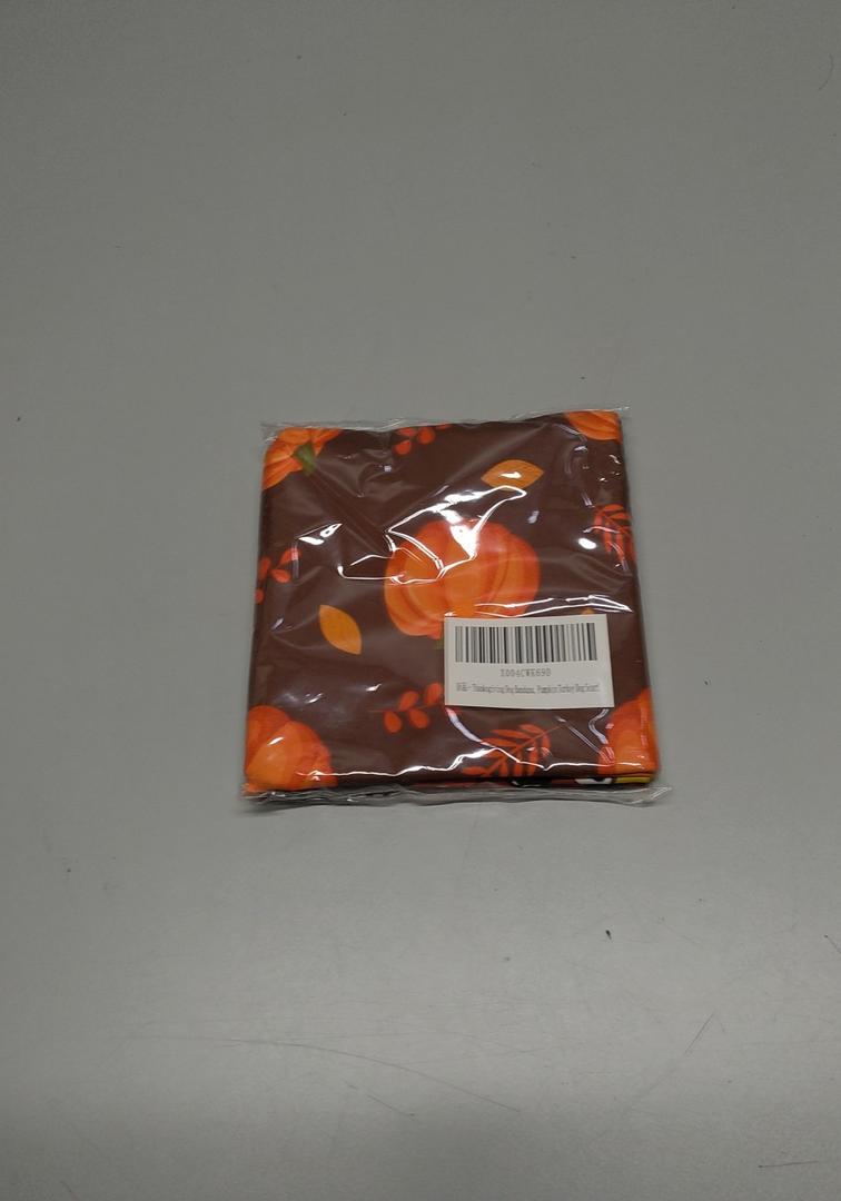 Thanksgiving Dog Bandana, Pumpkin Turkey Dog Thanksgiving Scarf Buffalo Plaid Printing Adjustable Bandana for Small Medium Large Dogs : Pet Supplies