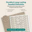 FEBU Swedish Dishcloths for Kitchen | 5 Pack Fresh Flowers Reusable Paper Towels Washable | Swedish Dish Towels | Non-Scratch Cellulose Sponge Cloths | No Odor, Biodegradable Cleaning Cloths