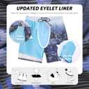 Men's Swim Trunks with Compresssion Liner 7" Swimwear Board Shorts 2-in-1 Bathing Suits with Zipper Pockets (Blue, M)