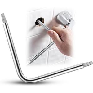 Enhon Faucet Seat Wrench, Compatible with Danco 80439 Faucet Removal Tool, For Use to Install Faucet Compression Seats, Hex or Square Steel Faucet Seats Tool, 2 Sided Wrench Configuration