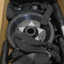 Ab Rollers Wheel Kit, Exercise Wheel Core Strength Training Abdominal Roller Set with Push Up Bars, Resistance Bands, Knee Mat Home Gym Fitness Equipment for Abs Workout (Black)