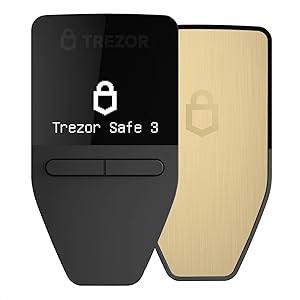 Trezor Safe 3 - Passphrase & Secure Element Protected Crypto Hardware Wallet - Buy, Store, Manage Digital Assets Simply and Safely (Cosmic Black)