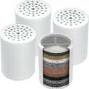 Casaheal 4 Pack 15 Stage Shower Filter Replacement Cartridge for Hard Water, Universally Compatible with Any Similar Design, Shower Water Softener with High Output