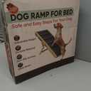 Dog Ramp for Bed BuddyRamp Wooden Adjustable Pet Ramp 32.7 x 15.7 x 19.7, Non-Slip Carpet Surface, Foldable & Portable, Ideal for Large, Medium and Small Dogs