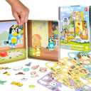 Bluey Magnetic Playset, Magnet Activity Toys, Great Birthday Parties, at-Home Activities, or Screen-Free Fun, Perfect Travel or Road Trip, Hours of Fun for Kids Ages 3,4,5,6, Multicolor, Medium, 214618