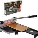13" Professional Floor Cutter - No Dust, No Noise, No Electricity Multi-Angle Cuts for Laminate, Vinyl, Wood & More, Pro. ALU Long Leverage Handle, Longlife HSS Blade, Safe & Easy to Use!