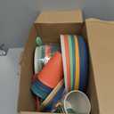 42-Piece Plates and Bowls Sets Wheat Straw Dinnerware Sets Service for 6, Unbreakable Dishwasher Microwave Safe Dishes Set Cups Sets Dinner Plates and Bowls Set for Kitchen