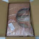 AmazerBath 7 Inches Bamboo Toilet Stool Squat for Adult, Foldable Squatting Potty Stool for Bathroom, 0.79" Thickness Poop Stool with Non-Slip Strip, No Assembly Required, Dark Wood Color