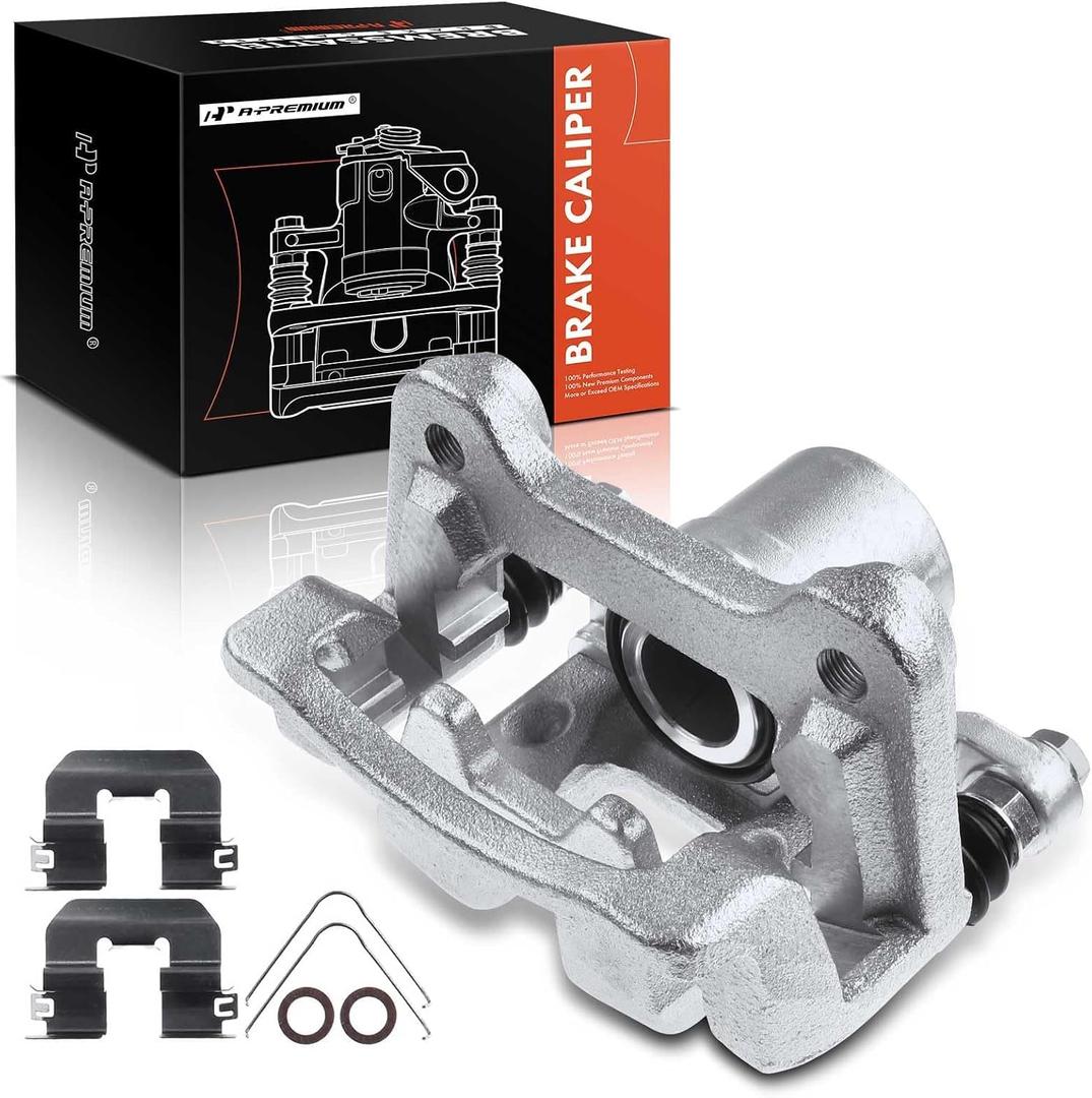 A-Premium Disc Brake Caliper Assembly with Bracket Compatible with Select Hyundai & Kia Models - Tucson 2016-2021, Sportage 2017-2020, 1.6L 2.0L 2.4L - Rear Right Passenger Side