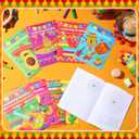 Faccito 24 Pcs Mini Fiesta Coloring Books Bulk Mexican Painting Book Small Color Drawing Booklets DIY Drawing Activity Book Heritage Celebration Coloring Booklets for Mexican Day Kids Party Favor