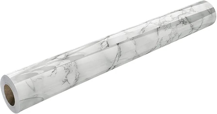 Queenbox 1.3x3.3ft Oil-Proof Marble Contact Paper, Glossy Granite Self-Adhesive Wallpaper for Furniture Home Kitchen Countertop, 2
