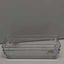 iDesign Utensil Holder and Silverware Organizer for Kitchen Utensils and Countertop Storage, The Linus Collection  Set of 2, 4" x 12" x 3", Clear