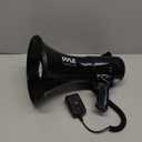 Pyle Portable Compact PA Megaphone Speaker with Alarm Siren & Adjustable Volume - 50W Handheld Lightweight Bullhorn - with Mic, AUX IN for MP3 & Rechargeable Battery - Indoor Outdoor Use - PMP561LTB