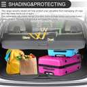 Motoforti Car Trunk Retractable Cargo Cover for Acura RDX 2013-2018 Rear Trunk Parcel Shelf Luggage Security Shield Shade, Canvas, Carbon Fiber Black