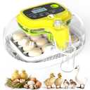 Incubators for Hatching Eggs, 16 Eggs Incubator with Auto Water Refill, Automatic Turner, Digital Temperature Control & Humidity Display and Led Candler, Poultry Hatcher for Chicken, Duck, Quail