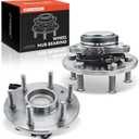 A-Premium 2 x Front Wheel Bearing and Hub Assembly with ABS & 6-Lug Compatible with Ram 1500 2019 2020 2021 2022 2023, RWD Only