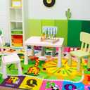 9x12 Washable Area Rug, Educational and Fun Kids Rug for Classroom Playroom Living Room Bedroom, Learning and Safe Playmat with ABC Alphabet Animals,Baby Toddler Children Play Mat