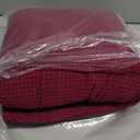 Joccun Christmas Stretch Loveseat Couch Cover Slipcover, 1-Piece Sofa Cover for 2 Cushion Couch Spandex Jacquard Washable Furniture Protector Cover for Living Room, Kids, Pets Loveseat, Burgundy (Medium55"-78"))