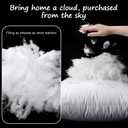 Artscope Synthetic Down Pillow Insert, 20x20 Down Alternative Throw Pillow Insert. Ultra Soft Fluffy Sleeping Pillow with 100% Cotton Cover, Decorative Pillows-White.