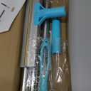 Thalomely Carpet Rake for Pet Hair Removal Tool, 2 in 1 TPU and Copper Rake Teeth, Uproot Clean Hair Remover with 54 Adjustable Long Handle, Reusable Cat & Dog Fur Broom for Carpets,Rugs, Mats,Car