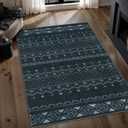 SERISSA 3x5 Washable Non-Slip Boho Area Rug for Living Room
Grey Geometric Small Rug, Soft Low-Pile Moroccan Indoor Throw Carpet for Bedroom Kitchen Dining Room Office