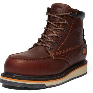 Timberland PRO mens Gridworks Wedge 6 Inch Alloy Safety Toe Waterproof Industrial Work Boot (12, Brown)