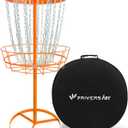 Portable Disc Golf Basket, 24-Chain, All-Weather Metal Disc Golf Goal with Heavy-Duty Carrying Bag, Easy Assembly for Backyard, Park & Outdoor Training
