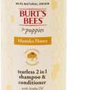 Burts Bees for Pets Manuka Honey Tearless 2 in 1 Shampoo and Conditioner for Puppies with Jojoba Oil, 16 Fl Oz