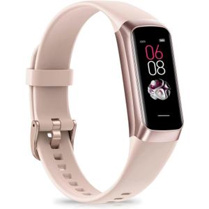 Fitness Tracker, Step Tracker with 24/7 Heart Rate, Blood Pressure, Activity Tracker with 1.1" AMOLED Touch Color Screen, Pedometer Sleep Calorie Tracker Counter, Fitness Watch for Android iOS