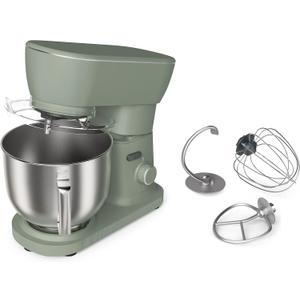 bella STIR 5.3Qt Tilt-Head Stand Mixer, 12-Speed Countertop Mixer, Aloe