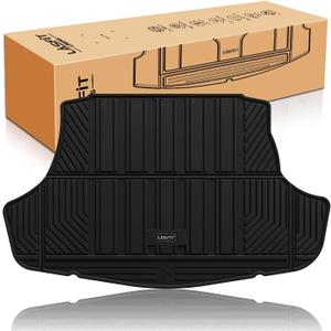 LASFIT Trunk Mat for Toyota Camry 2025 2024 2023 2022 2021 2020 2019 2018 Hybrid/L/LE/SE/TRD/XLE/XSE & for Toyota Avalon 2019-2022, TPE All Weather Custom Fit Trunk Liner for Camry 2018-2025, Black
