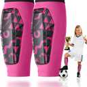 Soccer Shin Guards Kids Youth Adult, Shin Protector for Boys Girls Men Women, Shin Pads Defender, Lightweight Calf Protective Gear, Breathable Canilleras de Futbol para Nios XS4