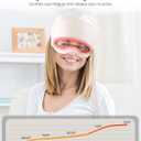 Electric Head Massager for Headaches, Eye Massager with 6-Level Heat, 6-Zone Kneading Temple Massager & Migraine Massager, Rechargeable Head and Eye Massage for Stress Relax, White