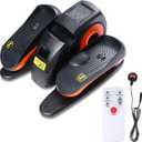 Under Desk Elliptical Machine Pedal Exerciser Elliptical Trainer, LCD Monitor Elliptical Stepper with Remote Control Elliptical Fitness