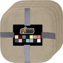GORILLA GRIP Slip Resistant Chair Cushions, No Ties Required, Memory Foam Pads for Dining Room, Kitchen Table, Office, Rocking Chairs, Plush Seat Cover Cushion Pad, Home Decor, Set of 4 16x16, Beige