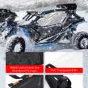 Benlari X3 Soft Upper Door Set Kit, UTV Soft Upper Door Enclosure Set, Soft Cab Enclosure Top Doors Compatible for Can Am Maverick X3 2-seater Models 2017-2023, Work with Roof Windshield Mirror
