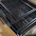 Dog Playpen Portable Outdoor Dog Fence, Dog Playpen for Large/Medium/Small Dogs, Dog Fences for The Yard with Doors Foldable Metal