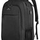 MATEIN Extra Large Backpack, 17 Inch Travel Laptop Backpack with USB Charging Port, Anti Theft TSA Friendly Business Work College Computer Backpack for Men Women, Black