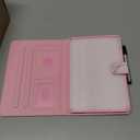 iPad mini 5 Case Mini 4 Mini 3 2 Cover, FANCITY Smart Wake Sleep Flip Stand Case Soft PU Leather Protective Case with Card Slot Pen Holder for Apple iPad mini 1 2 3 4 5 - Pink Marble