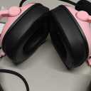 SENZER SG500 Surround Sound Pro Gaming Headset with Noise Cancelling Microphone - Soft Memory Foam Padding - Portable Foldable Headphones for PC, PS4, PS5, Xbox One, Switch - Pink