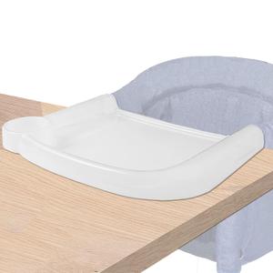 Clear Plastic Baby Dining Tray Compatible with Ingle-sina Fast Table Chair for Home & Restaurant Use, Portable Clip-On Feeding Tray for Hook-On High Chairs, Dishwasher Safe & BPA Free