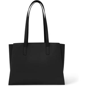 Work Tote Bags for Women 14 Inch - Work Bag Laptop Bag with Zip Compartments - Large PU Leather Office Computer Briefcase