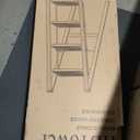 HBTower 4 Step Ladder, Step Stool Foldable with Wide Anti-Slip Pedal, Sturdy Steel Ladders for Home Adults Kitchen