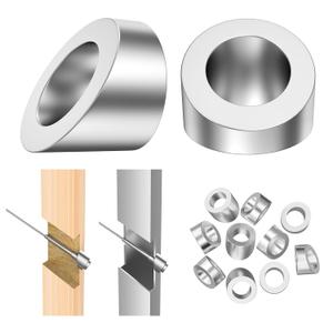 BLIKA 10 Pack 5/16" ID Angle Washers for Cable Railing Stair Ends, Stainless Steel 30 Degree Angle Beveled Washer for 1/8", 3/16" Invisible Cable Railing Hardware, Cable Railing Angled Washer