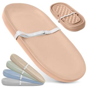 Jool Baby Waterproof Baby Changing Pad - Easy to Clean, Lightweight & Portable - Large Foam Cushion for Comfort (Peach) Jool Baby Waterproof Baby Changing Pad - Easy to Clean, Lightweight & Portable - Large Foam Cushion for Comfort (Peach)