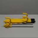 Tevlaphee Steering Wheel Lock - Heavy Duty Antitheft Device and Car Security Lock with Adjustable Locking and 3 Keys - Great Vehicle and Truck Deterrent (Yellow)