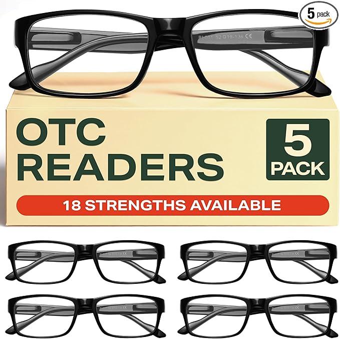 Gaoye 3.25 Professional Reading Glasses for All Day - Computer Readers with Blue Light Protection - Value Pack